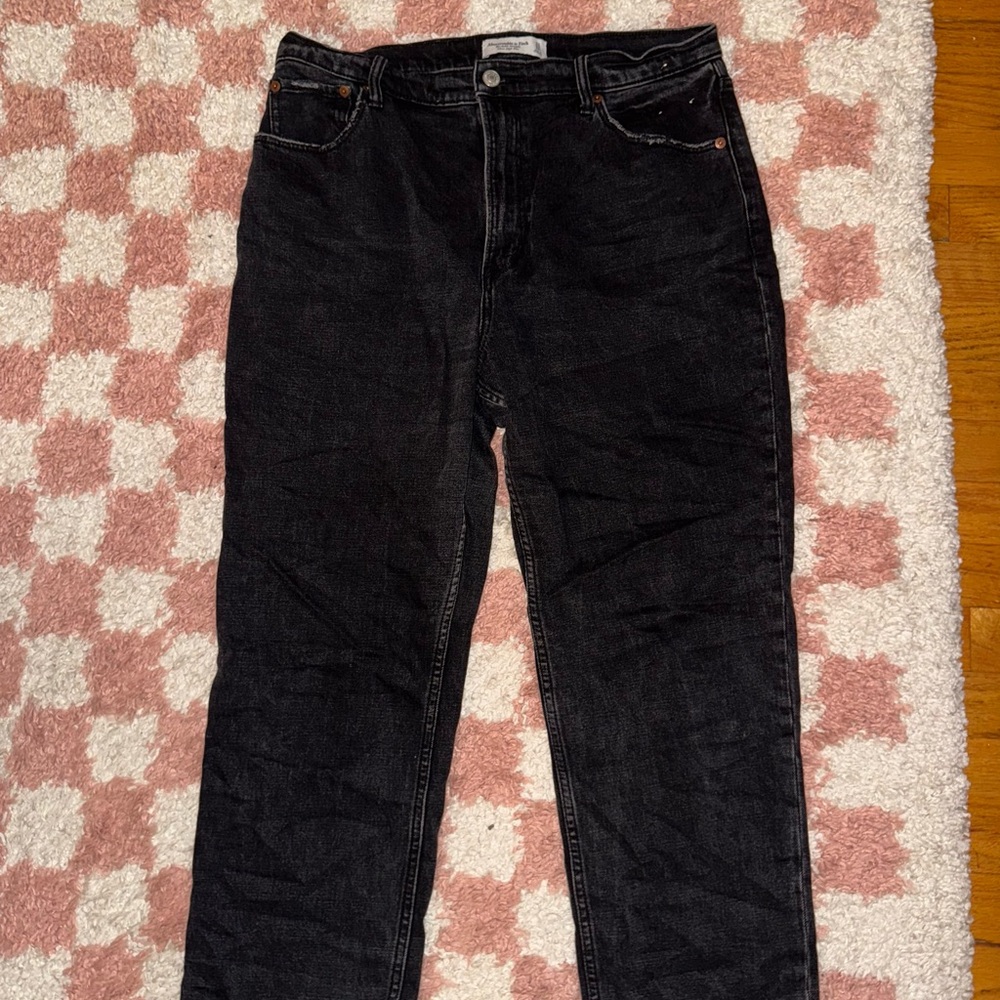 Abercrombie & Fitch Ankle Straight Ultra High Rise